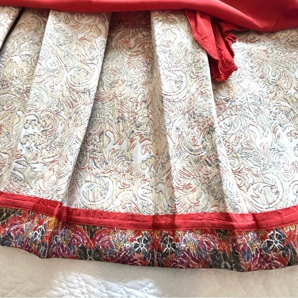 Anthropologie MAEVE Rosie Pleated Brocade Skirt Size XS - Picture 13 of 15